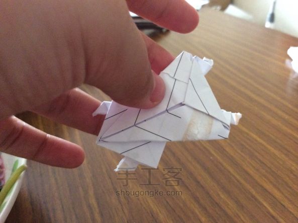 青蛙做法 折纸方法 第21步