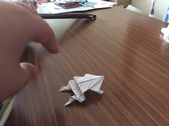 青蛙做法 折纸方法 第22步