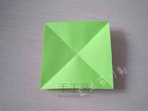 【暖暖折纸】领带心～ 折纸教程 第2步