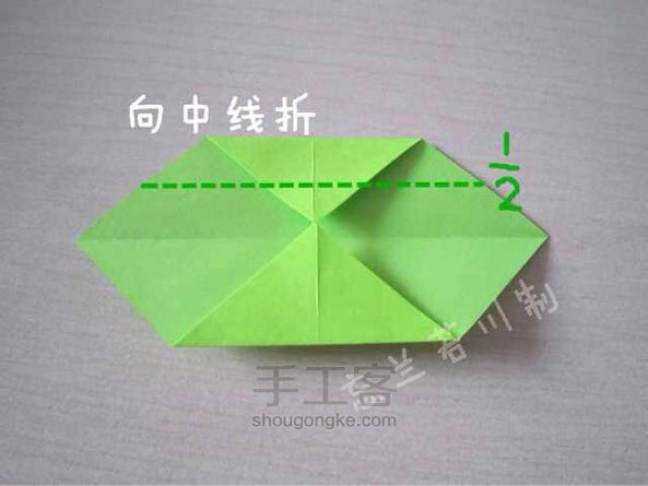 【暖暖折纸】领带心～ 折纸教程 第3步