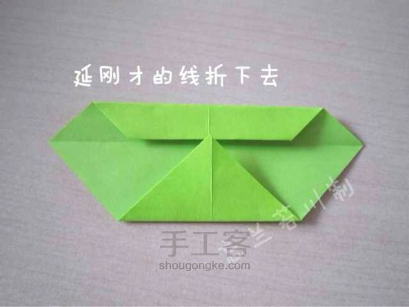 【暖暖折纸】领带心～ 折纸教程 第4步