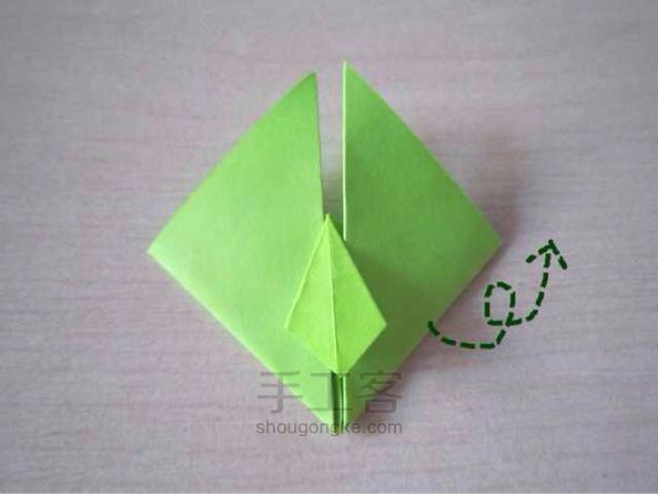 【暖暖折纸】领带心～ 折纸教程 第16步