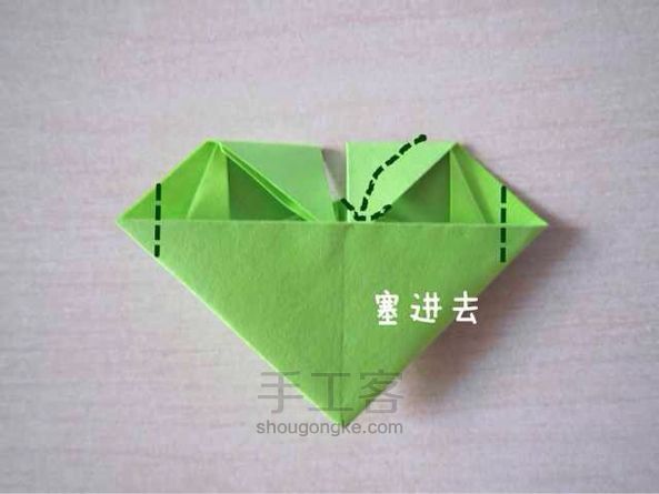 【暖暖折纸】领带心～ 折纸教程 第19步