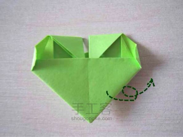 【暖暖折纸】领带心～ 折纸教程 第20步