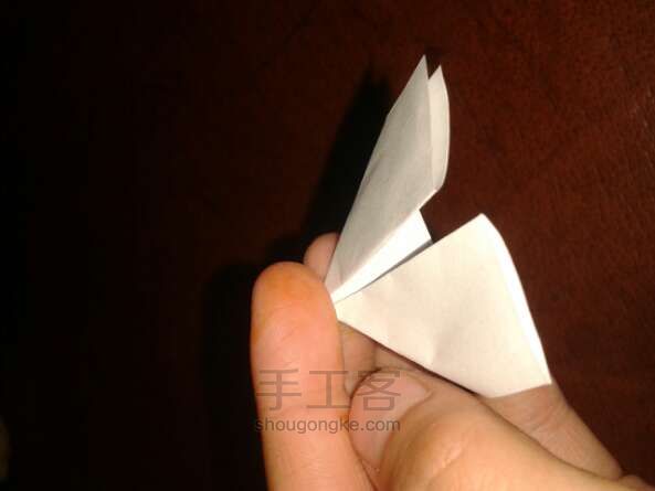 折天鹅的三角插 制作方法 第6步