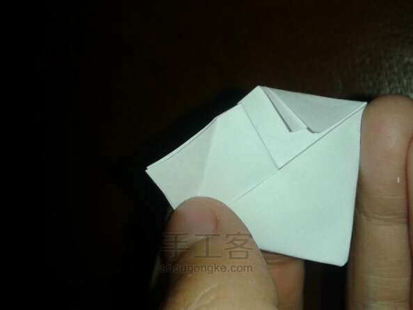 折天鹅的三角插 制作方法 第7步