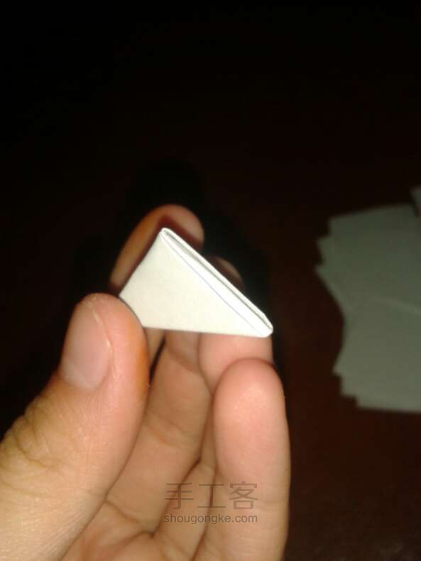 折天鹅的三角插 制作方法 第10步