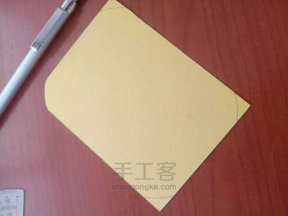橡皮章印片卡纸圆角处理 DIY手工制作教程 第8步