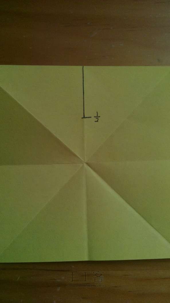 自己动手制作简单又好看的星星 折纸方法 第4步