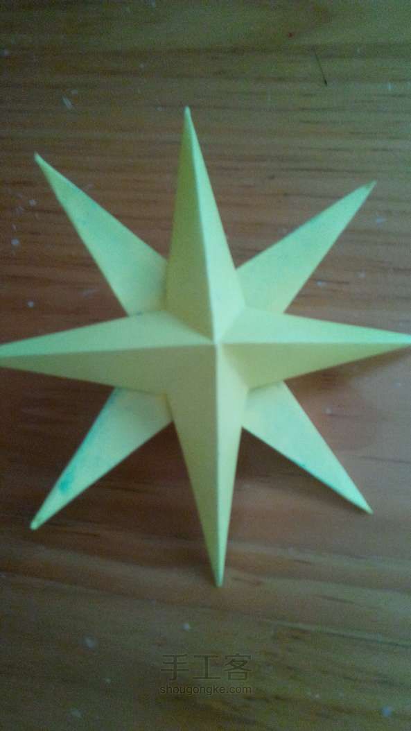 自己动手制作简单又好看的星星 折纸方法 第16步
