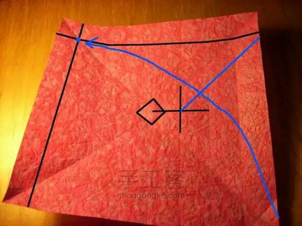 玫瑰盒子（最全版） 折纸教程 第6步