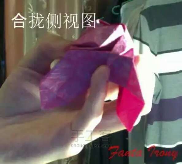 玫瑰盒子（最全版） 折纸教程 第28步