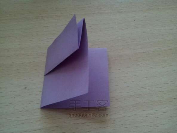 一箭穿心折法  折纸方法 第4步
