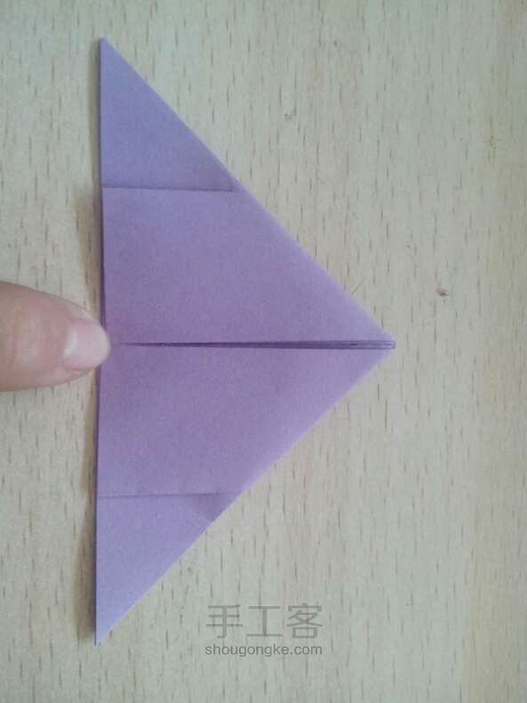 一箭穿心折法  折纸方法 第7步