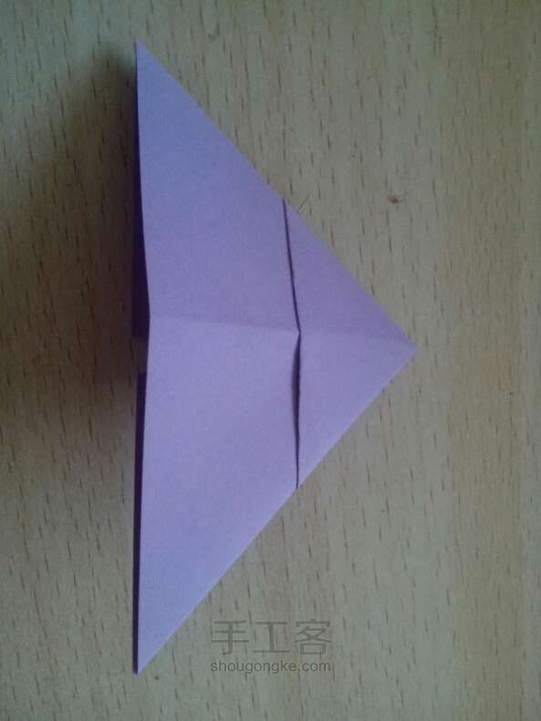 一箭穿心折法  折纸方法 第8步