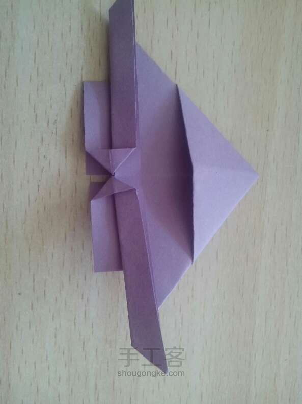 一箭穿心折法  折纸方法 第10步