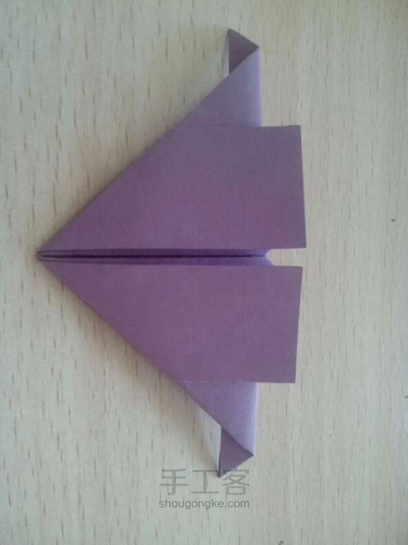 一箭穿心折法  折纸方法 第11步