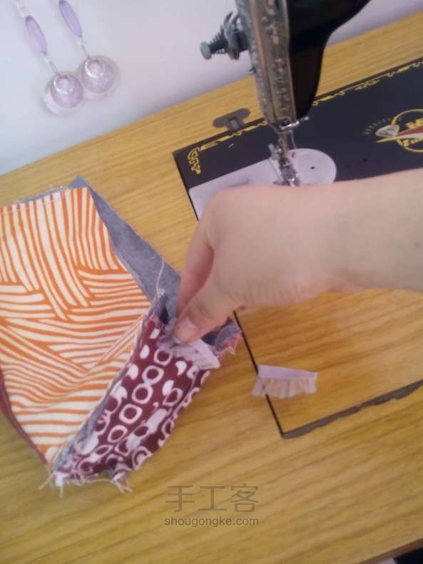 开学了，送给女儿的笔袋  布艺手工制作方法 第6步