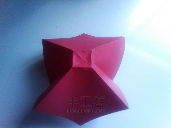 简单又好看的蝴蝶结  折纸方法 第4步