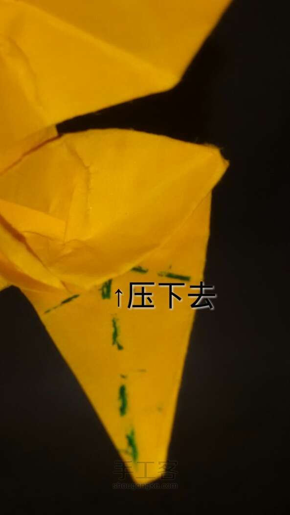 凤尾蝶 折纸方法 第22步