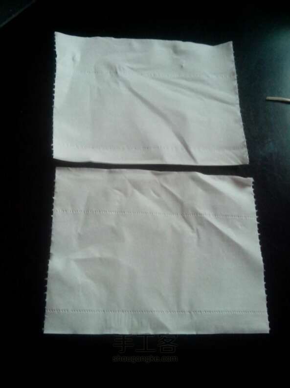 用卫生纸简简单单折相框 第2步
