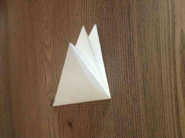 纸制骷髅手折纸方法 第7步