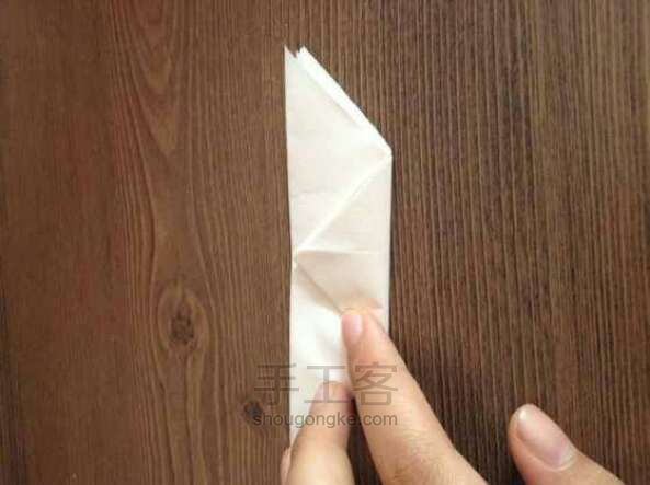 纸制骷髅手折纸方法 第10步