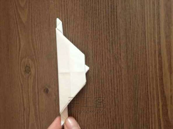 纸制骷髅手折纸方法 第13步