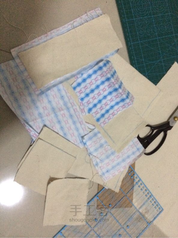 手作帆布萌萌的钱包 布艺DIY手工制作教程 第1步