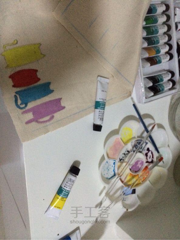 手作帆布萌萌的钱包 布艺DIY手工制作教程 第3步