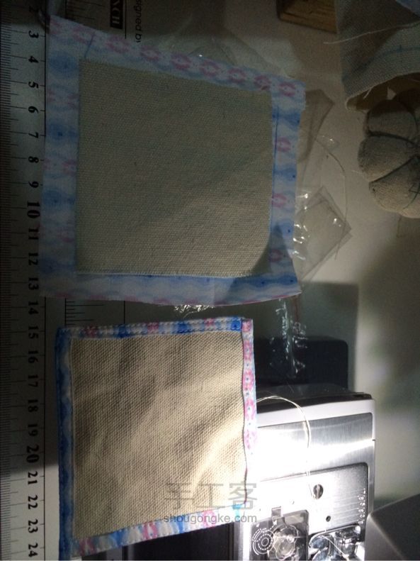 手作帆布萌萌的钱包 布艺DIY手工制作教程 第8步