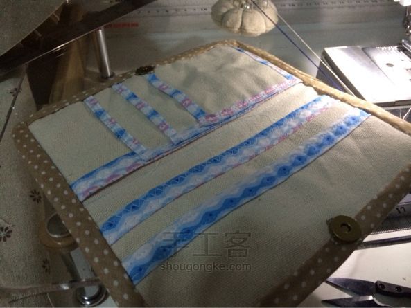 手作帆布萌萌的钱包 布艺DIY手工制作教程 第18步