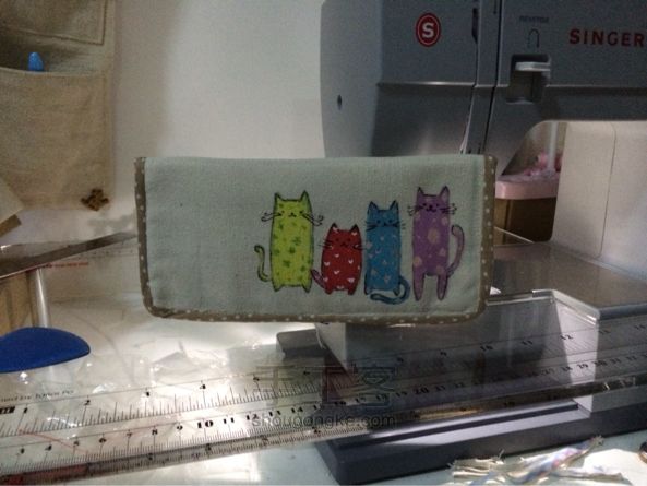 手作帆布萌萌的钱包 布艺DIY手工制作教程 第19步