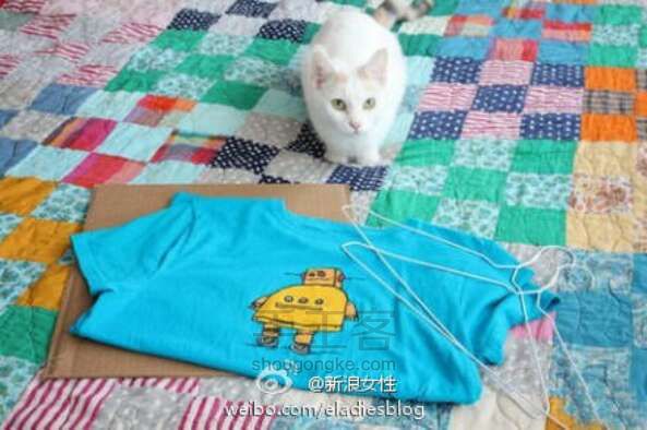 旧T恤改造猫咪小帐篷（转） 第1步
