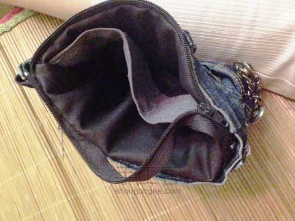 牛仔裤头改手包2 旧物改造 第28步