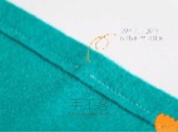 束口袋布艺手工 不织布手提袋手工制作diy教程 第4步
