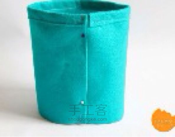 束口袋布艺手工 不织布手提袋手工制作diy教程 第6步