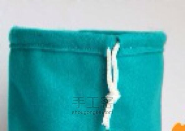 束口袋布艺手工 不织布手提袋手工制作diy教程 第11步
