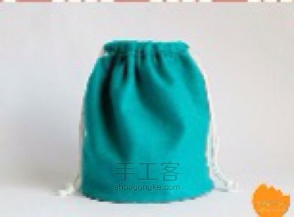 束口袋布艺手工 不织布手提袋手工制作diy教程 第12步