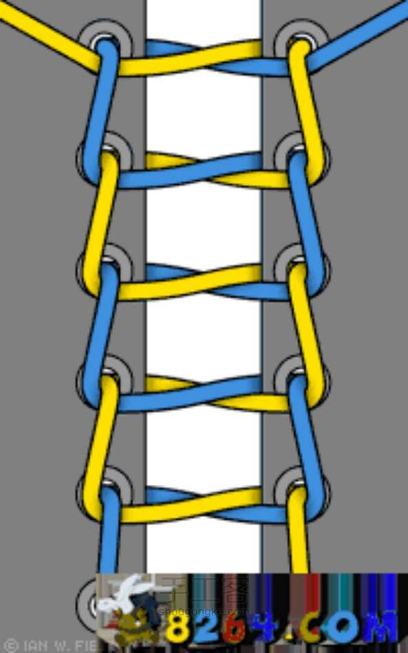 各种鞋带的绑法 第12步