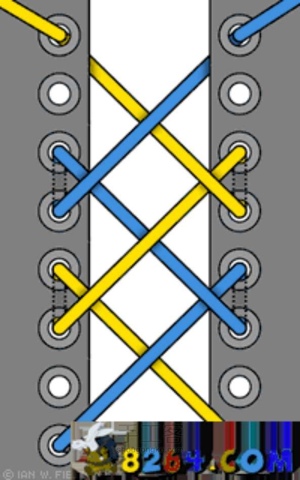 各种鞋带的绑法 第15步
