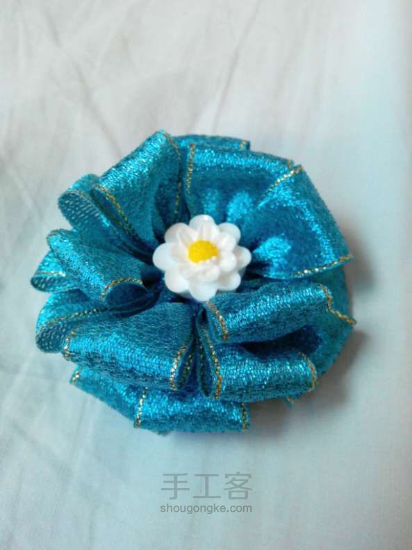 原创多款蝴蝶结，发饰，胸针制作方法 第13步