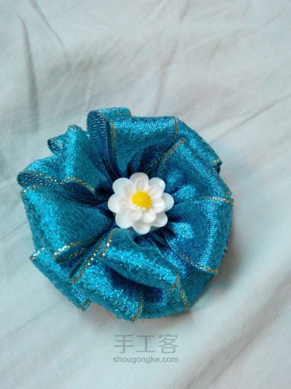 原创多款蝴蝶结，发饰，胸针制作方法 第14步