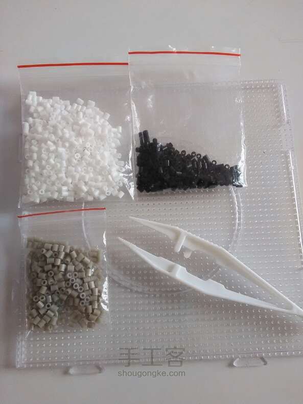 拼豆教程系列之吉他 第1步