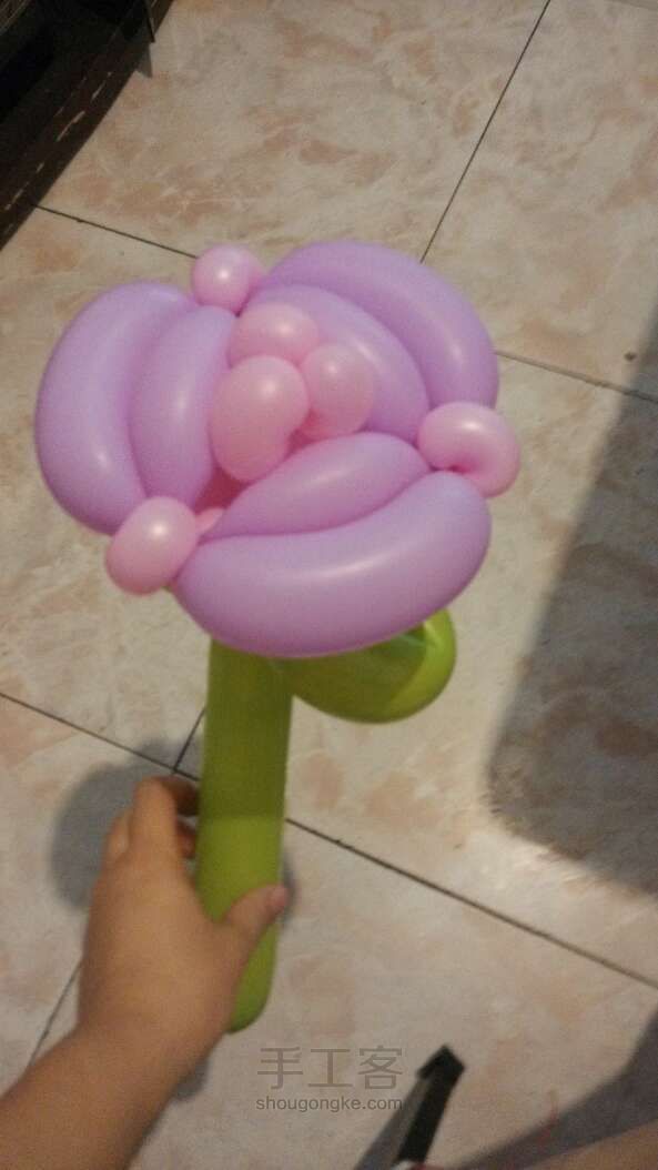 气球玫瑰花 DIY制作方法 第14步