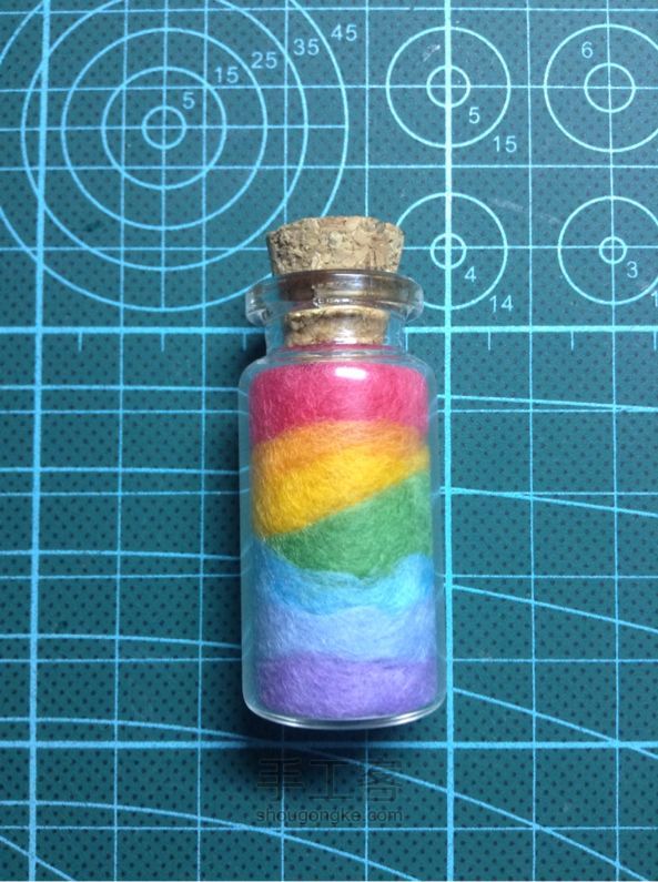 彩虹在身边羊毛毡DIY制作方法 第2步
