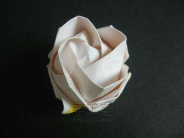 玫瑰花折纸方法 第53步