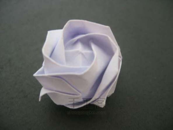 玫瑰花折纸方法 第54步