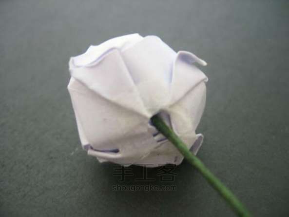 玫瑰花折纸方法 第56步