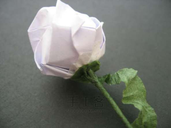 玫瑰花折纸方法 第57步